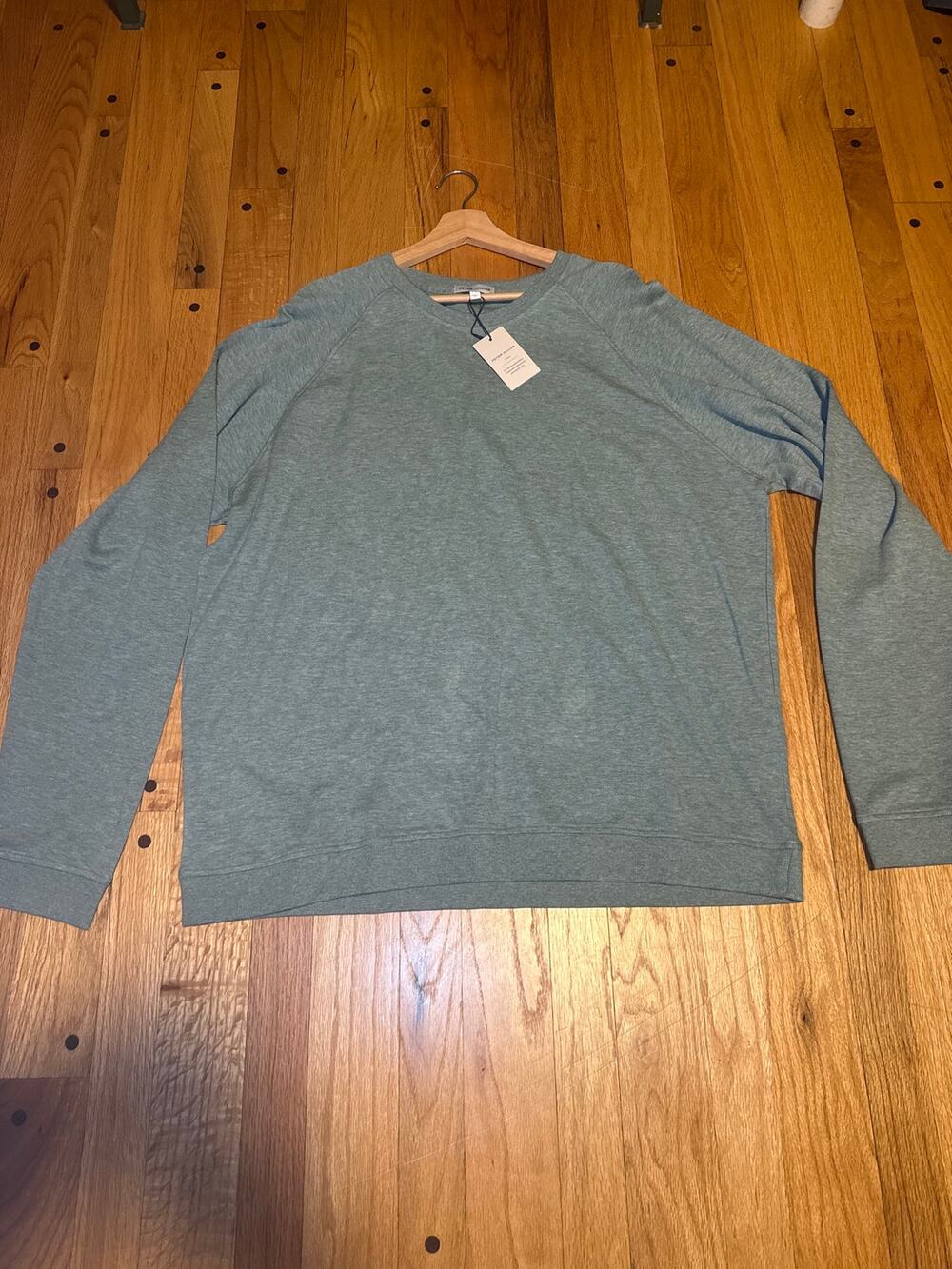 NEW Peter Millar Crown Comfort Knit Crew Men XXL Basil Green Sweater NWT